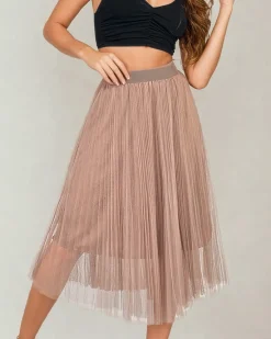 Discount Damska dwuwarstwowa spódnica midi Spódnice