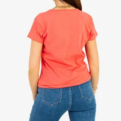 Outlet Damska owa koszulka z nadrukiem Bluzki / Koszule / Koszulki