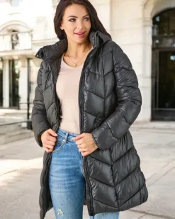 Damska kurtka zimowa pikowana Kurtki / Marynarki / Płaszcze