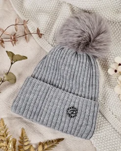 Best Damska ocieplana czapka z pomponem Damskie Czapki I Kapelusze