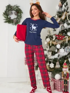 Outlet Damska piżama świąteczna w kolorze m Piżamy