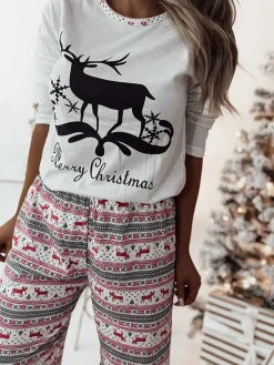 Online Damska piżama świąteczna w kolorze m Piżamy