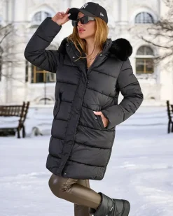 Best Damska pikowana kurtka zimowa Kurtki / Marynarki / Płaszcze