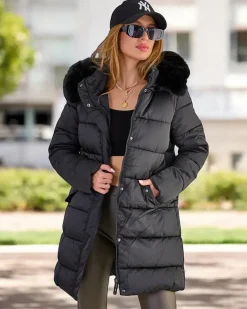 Best Damska pikowana kurtka zimowa Kurtki / Marynarki / Płaszcze