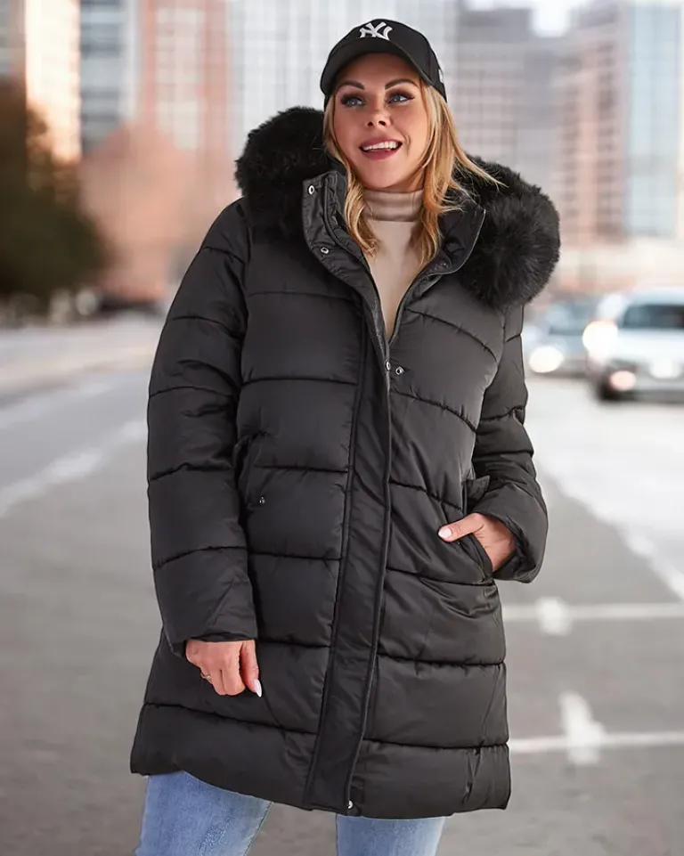 Best Damska pikowana kurtka zimowa Kurtki / Marynarki / Płaszcze