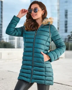 Best Damska pikowana kurtka zimowa Kurtki / Marynarki / Płaszcze