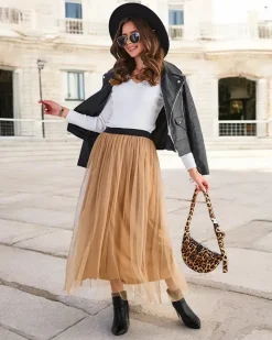 Best Damska spódnica midi z tiulem Spódnice