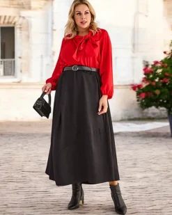 New Damska spódnica midi PLUS SIZE Spódnice|Plus Size