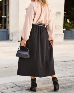 Clearance Damska spódnica midi PLUS SIZE Spódnice|Plus Size