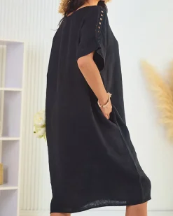 Outlet Damska sukienka oversize Plus Size