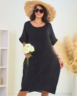 Outlet Damska sukienka oversize Plus Size