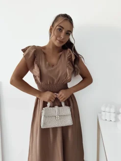 Best Damska sukienka midi Sukienki Długie