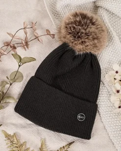 Sale Damska zimowa czapka z pomponem Damskie Czapki I Kapelusze