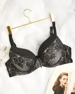 Sale Damski biustonosz zdobiony koronką Codzienne