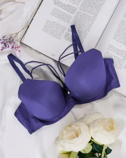 Discount Damski biustonosz z ozdobnymi paseczkami Codzienne