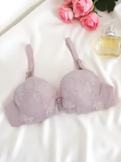 Outlet Damski biustonosz push- up z koronką Sensuelle Lift Codzienne