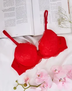 Outlet Damski biustonosz zdobiony koronką Codzienne