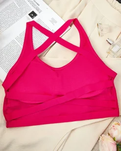 Discount Damski biustonosz sportowy z cyrkoniami Sportowe