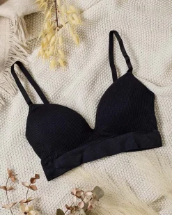 Sale Damski biustonosz prążkowany Codzienne