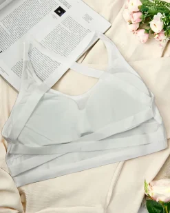 Clearance Damski biustonosz sportowy z cyrkoniami Sportowe