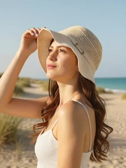 Sale Damski kapelusz zdobiony kokardką Lily Belle Damskie Czapki I Kapelusze