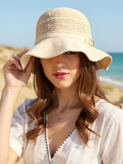 Sale Damski kapelusz zdobiony kokardką Lily Belle Damskie Czapki I Kapelusze