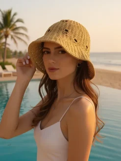 Sale Damski kapelusz letni Sunny Bucket Damskie Czapki I Kapelusze