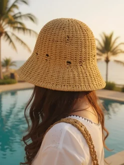 Sale Damski kapelusz letni Sunny Bucket Damskie Czapki I Kapelusze