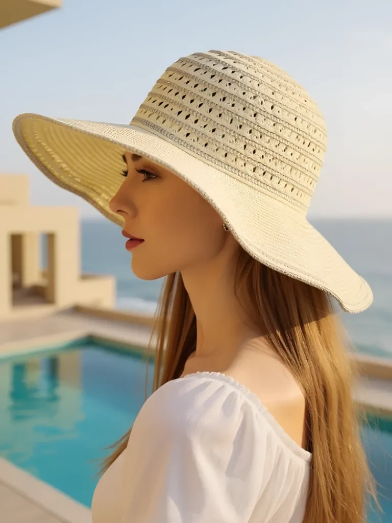 Sale Damski kapelusz słomiany Solvella Damskie Czapki I Kapelusze