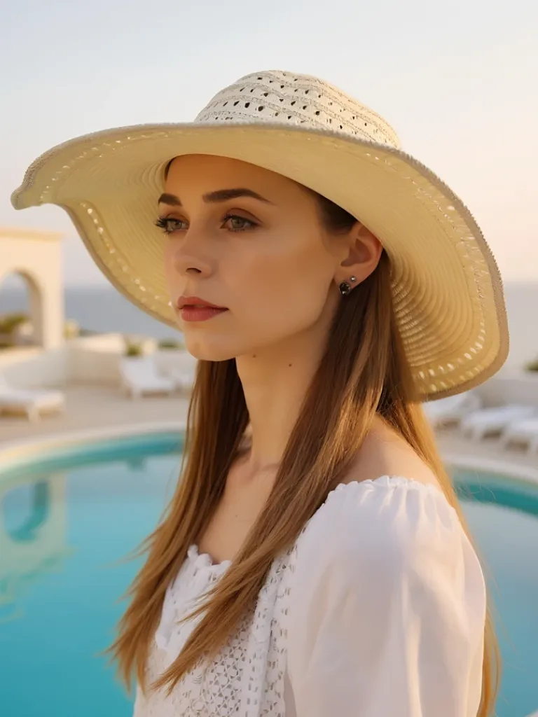 Sale Damski kapelusz słomiany Solvella Damskie Czapki I Kapelusze