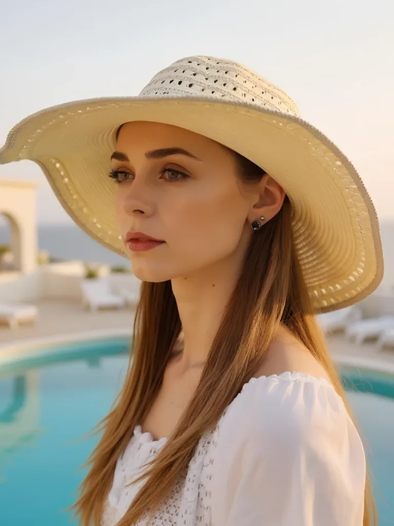 Sale Damski kapelusz słomiany Solvella Damskie Czapki I Kapelusze