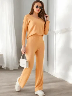 Best Damski komplet swetrowy Damskie Komplety Damskie