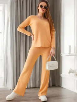 Best Damski komplet swetrowy Damskie Komplety Damskie