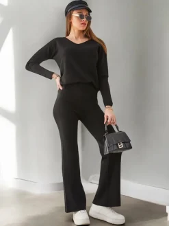 Clearance Damski komplet swetrowy Damskie Komplety Damskie