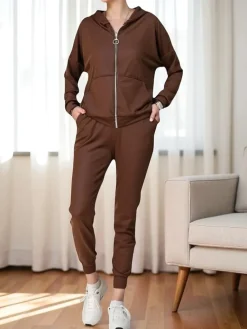 Sale Damski komplet a'la welur Damskie Komplety Damskie