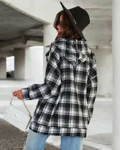 Online Damski płaszcz typu koszula Kurtki / Marynarki / Płaszcze