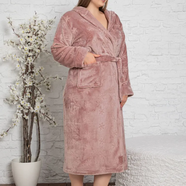 Best Damski różowy szlafrok Szlafroki