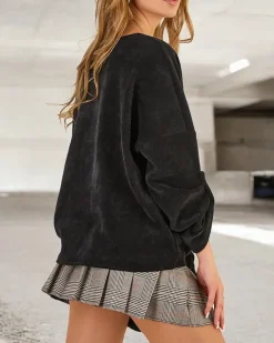 Outlet Damski sweter z wiązaniem Swetry