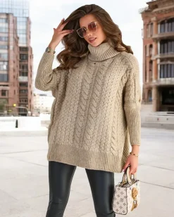 Best Damski sweter z golfem Swetry