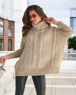 Best Damski sweter z golfem Swetry