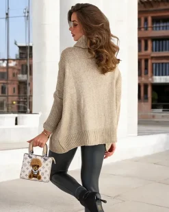 Best Damski sweter z golfem Swetry