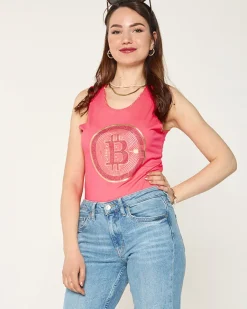 Clearance Damski top w kolorze owym różowym Bluzki / Koszule / Koszulki