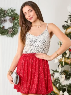 Damski top z cekinami Bluzki / Koszule / Koszulki