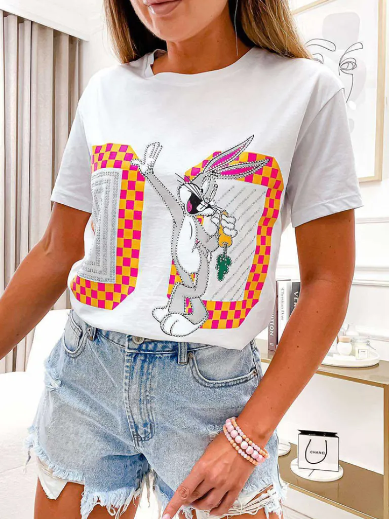 Best Damski t-shirt z nadrukiem Bluzki / Koszule / Koszulki