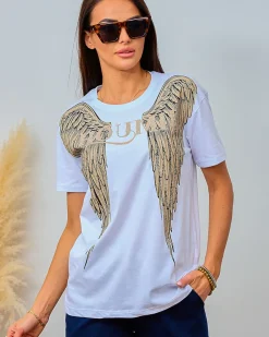 New Damski t-shirt z nadrukiem Bluzki / Koszule / Koszulki