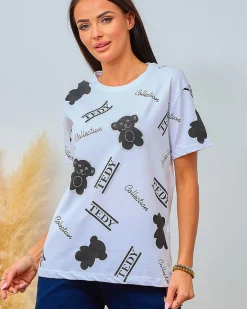 Best Damski t-shirt z nadrukiem Bluzki / Koszule / Koszulki