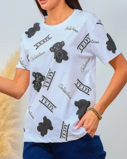 Best Damski t-shirt z nadrukiem Bluzki / Koszule / Koszulki