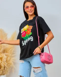 Sale Damski t-shirt z nadrukiem Bluzki / Koszule / Koszulki