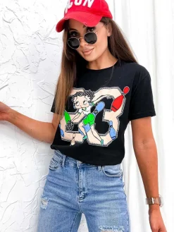 Clearance Damski t-shirt z nadrukiem Bluzki / Koszule / Koszulki