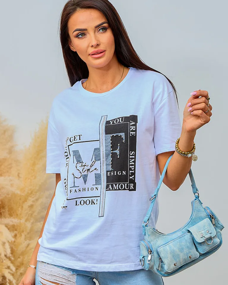 Best Damski t-shirt z nadrukiem Bluzki / Koszule / Koszulki